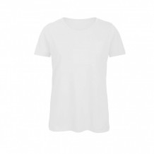 T shirt femme coton bio blanc personnalisable